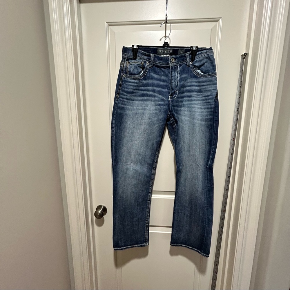 Buckle BKE Men's size 34S “Tyler” straight leg  Denim Jeans. Good condition